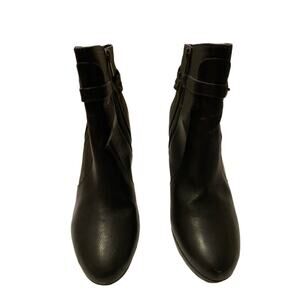 10 M Banana Republic Black Platform High Heel Booties Braided Strap